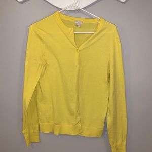 J.Crew “The Caryn Cardigan” in yellow